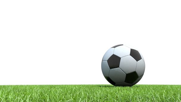 Calcio pallone da calcio su erba V01
 - Foto, immagini