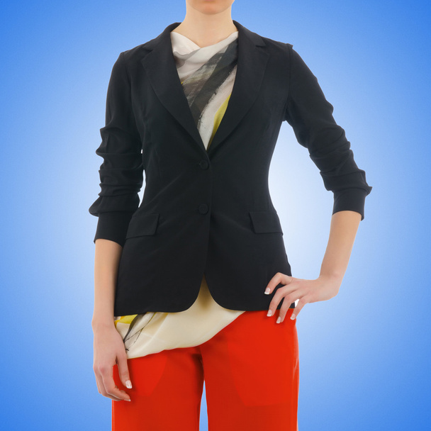 Stylish jacket isolated on model - Foto, Imagem