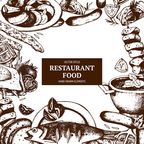 Restaurant or cafe menu - Вектор,изображение