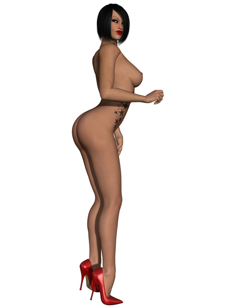 Naked female body with sexy pose - Φωτογραφία, εικόνα