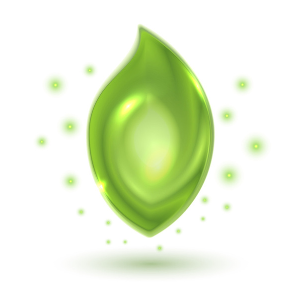 Green leaf nature jewelry - Vector, afbeelding