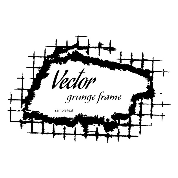 Grunge frame - Vektor, kép