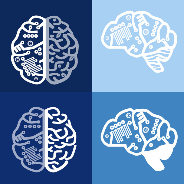 Aivot merkki suunnittelu malli Neuroscience & Medicine
. - Vektori, kuva