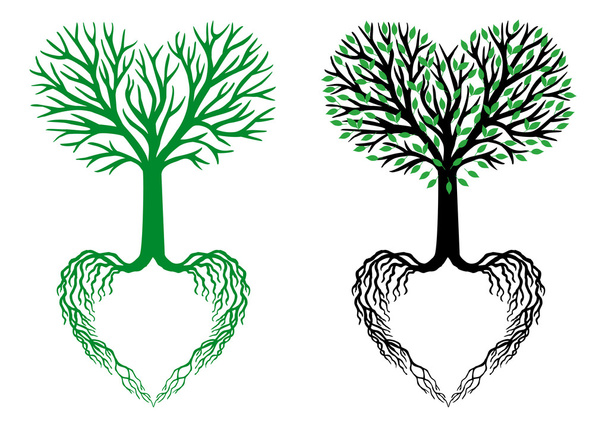 tree of life, heart tree, vector - Vector, Image