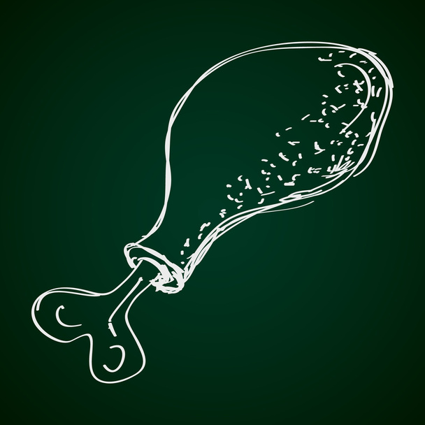 Yksinkertainen doodle kanan rumpukapula
 - Vektori, kuva