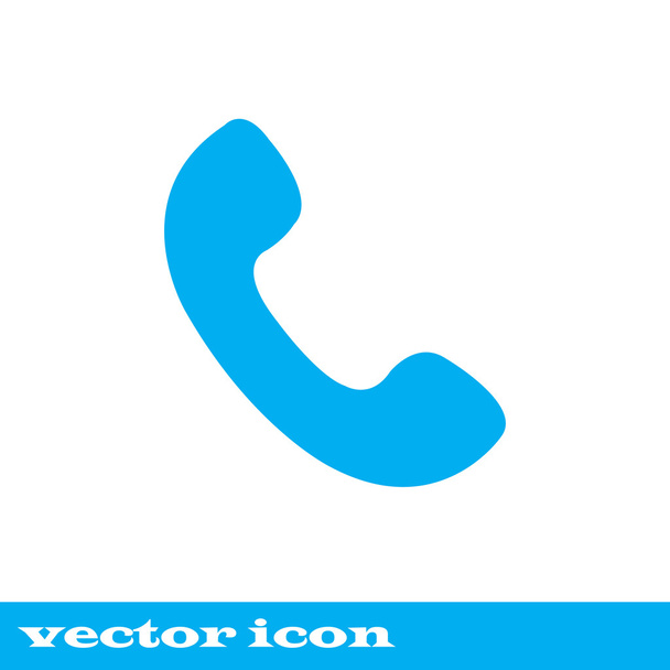 icon phone sign.  blue icon - Vector, Image