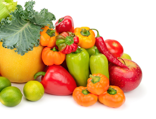 Ассортимент свежих фруктов и овощей
 - Фото, изображение