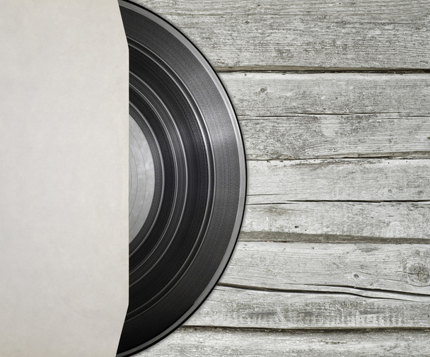 vinyl record met cover - Foto, afbeelding