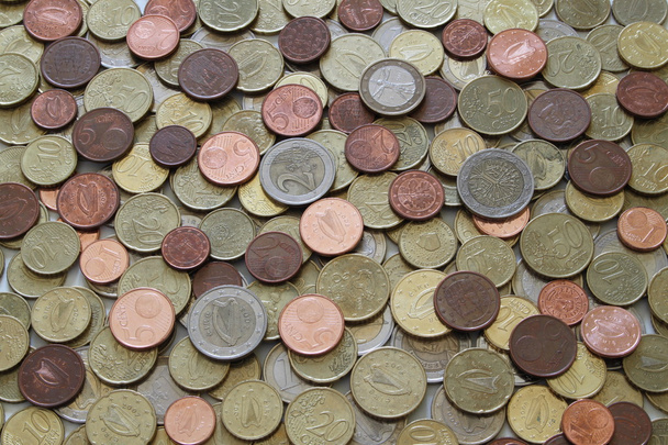 použité euromince - Fotografie, Obrázek