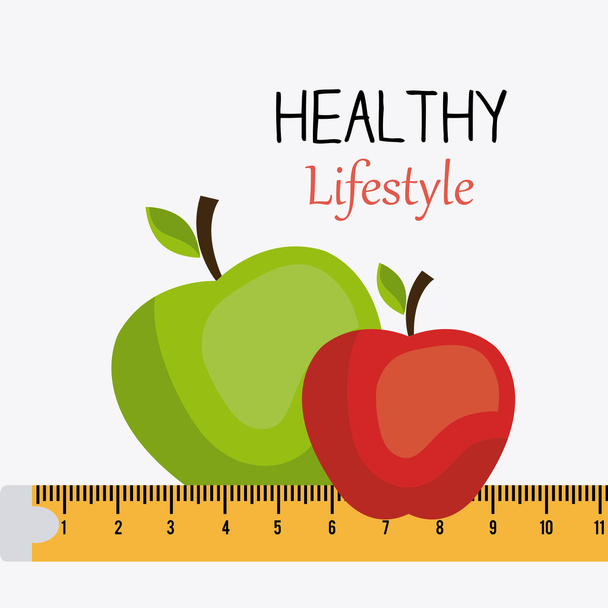 Healthy lifestyle design. - Vektori, kuva
