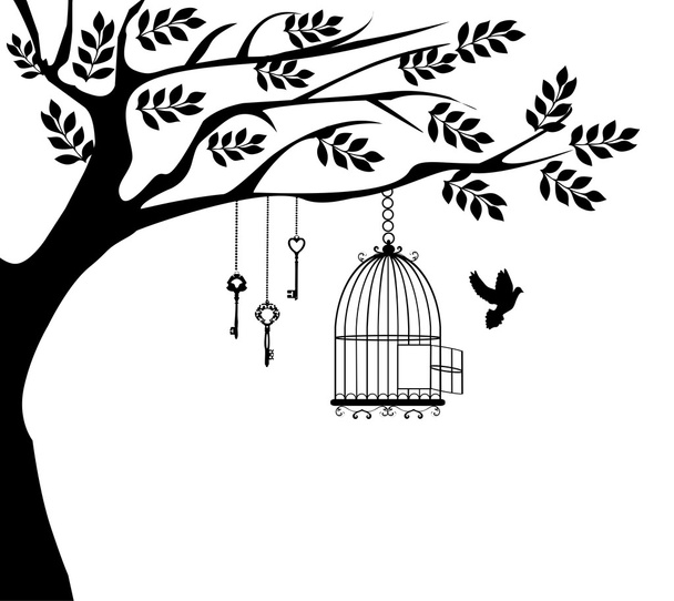 鳥籠 - ベクター画像