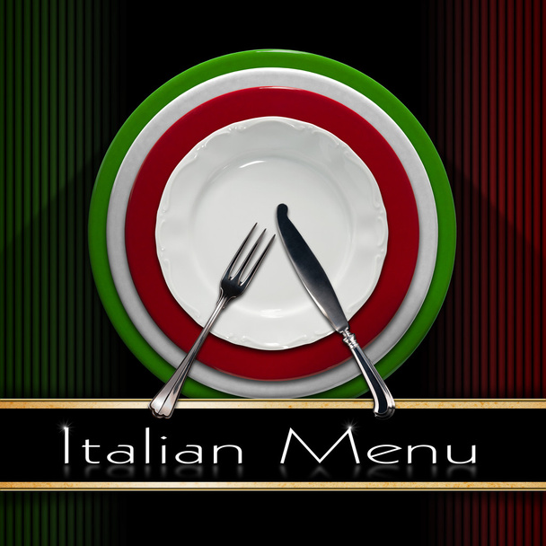Italiaans restaurant menu ontwerp - Foto, afbeelding