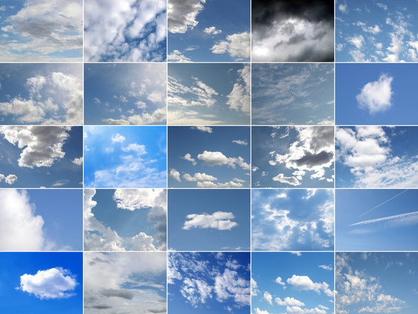 collage cielo azul
 - Foto, Imagen