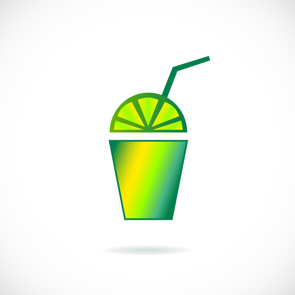 Cup of fruit juice - Vettoriali, immagini