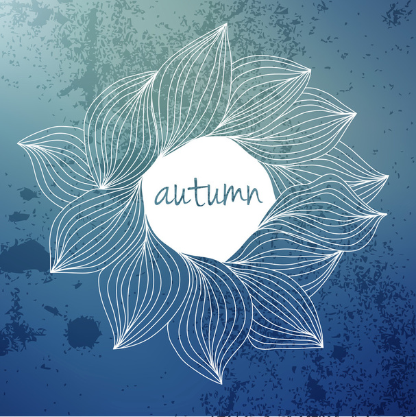 autumn Leaves wreath - Вектор,изображение