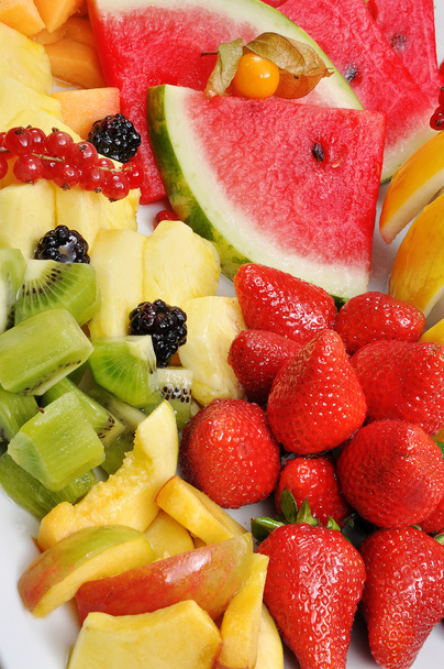 Tray of Mixed Fruit - Photo, image