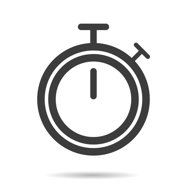 Stopwatch icon thin line for web and mobile - Vecteur, image