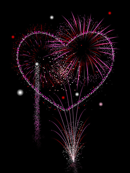Love fireworks - Vector, Image