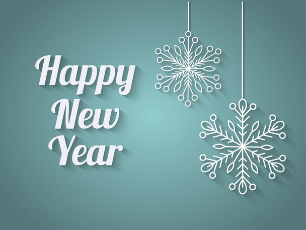 Beautiful elegant text design of happy new year.  - Vector, imagen