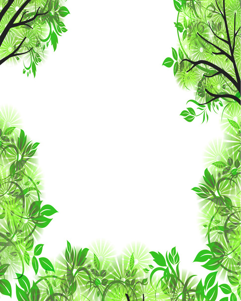 Foliage frame with copyspace - 写真・画像