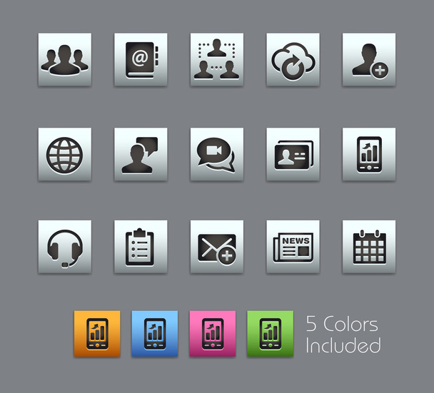 Business Technology Icons -- Satinbox Series - Вектор,изображение