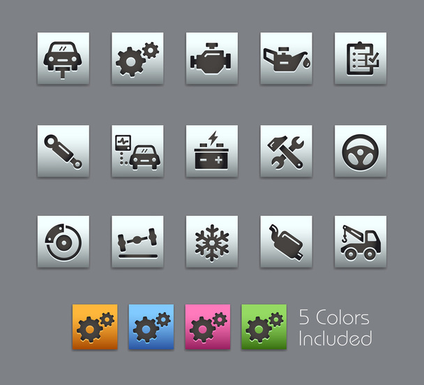 Car Service Icons -- Satinbox Series - Вектор,изображение