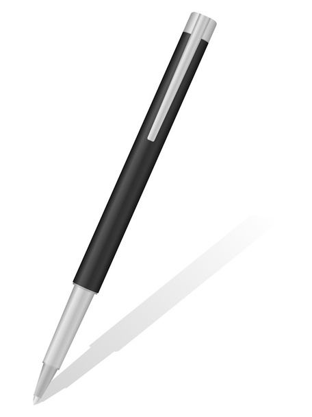 ballpoint pen and shodow 5 - Διάνυσμα, εικόνα