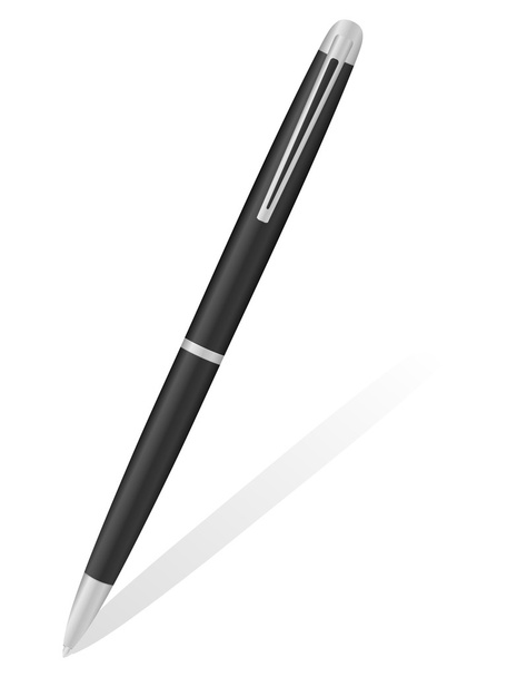 ballpoint pen and shodow 10 - Vektor, Bild