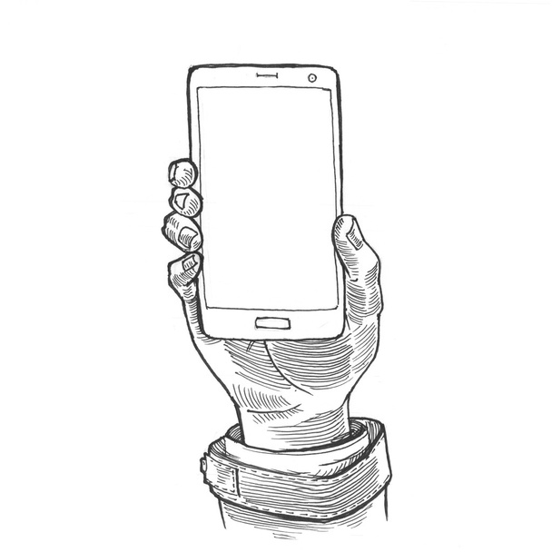 рука тримає смартфон
 - Фото, зображення
