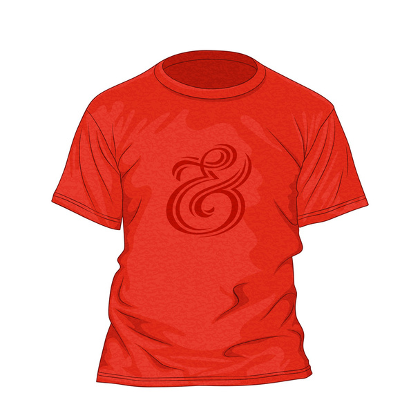 sjabloon voor t-shirt ontwerp - Vector, afbeelding