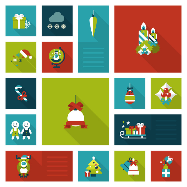 Holiday web icons collection. - Vector, Imagen