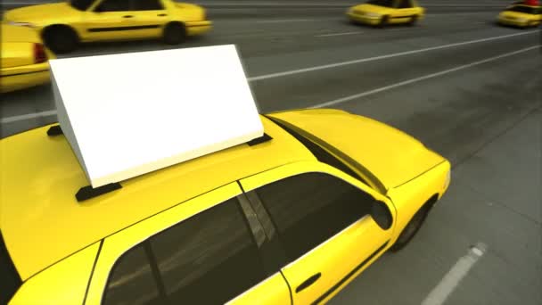 Anzeigetafel für Taxis (Schleife) - Filmmaterial, Video