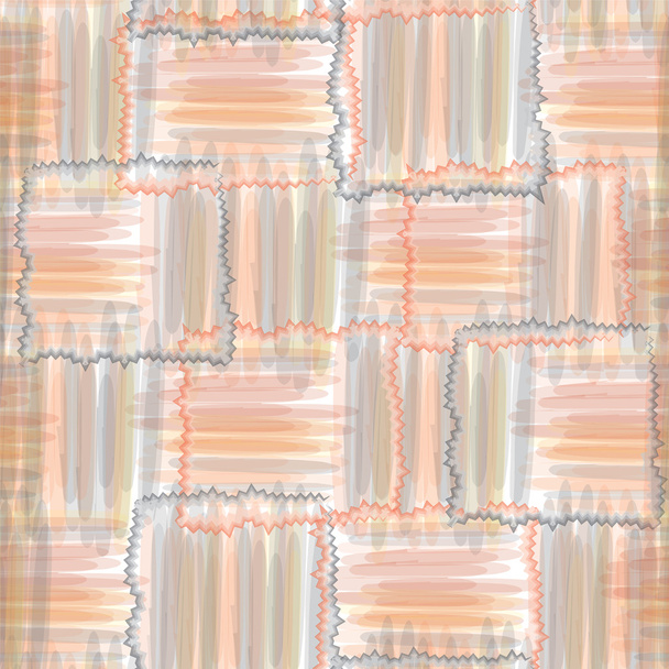 geometrické grunge bezešvé vzor s akvarel pruhy - Vektor, obrázek