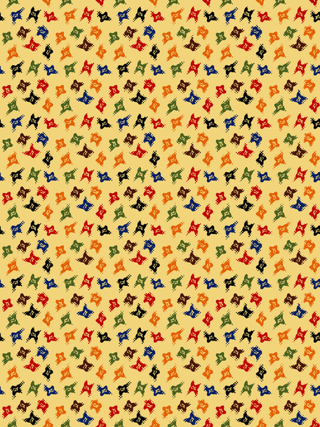 Abstract Seamless Pattern with small motifts - Vector, Image