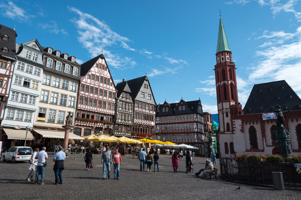 famosa praça Frankfurt romerberg
 - Foto, Imagem