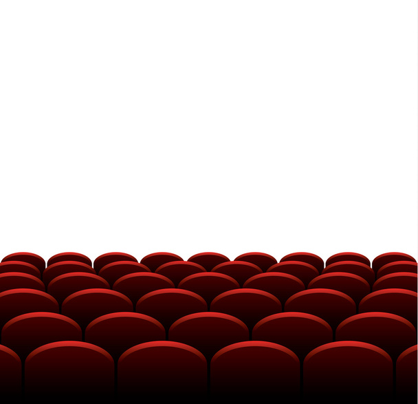 Asientos rojos para cine o teatro, fondo vectorial
 - Vector, Imagen