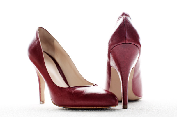 red high heels, symbolic photo for fashion, elegance and erotici - Photo, Image