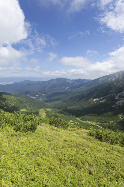 Vista colorida desde las montañas de verano Eslovaquia Baja Tatras
 - Foto, imagen