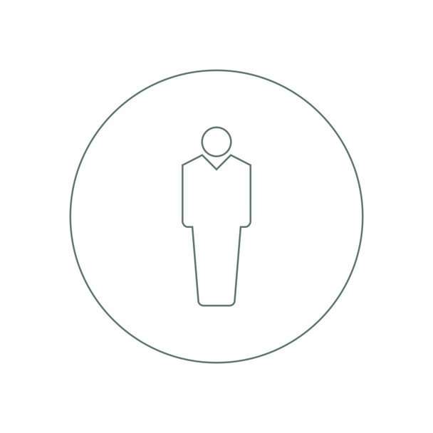 Figura humana - Botón - Icono de figura humana. Ilustración de stock fl
 - Foto, imagen
