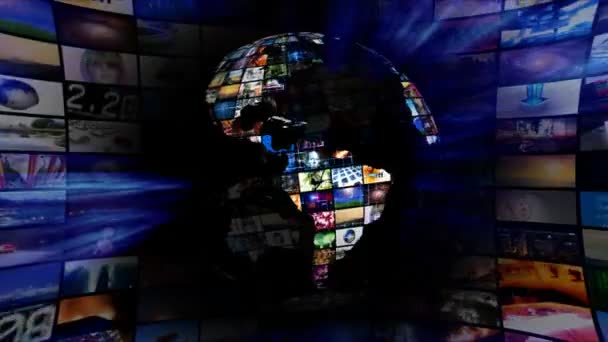 Mappa della Terra Global Media Video Wall
 - Filmati, video