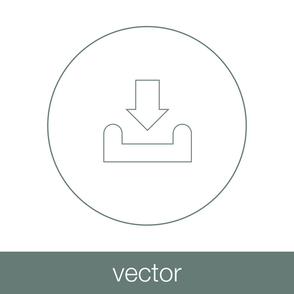 Download icon - Vector, Image