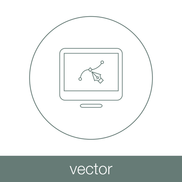 Illusztrációk - gomb - illusztráció a monito tervezése - Vektor, kép