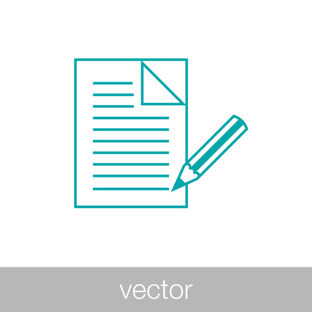 Documentos - Contrato de empresa
 - Vector, imagen