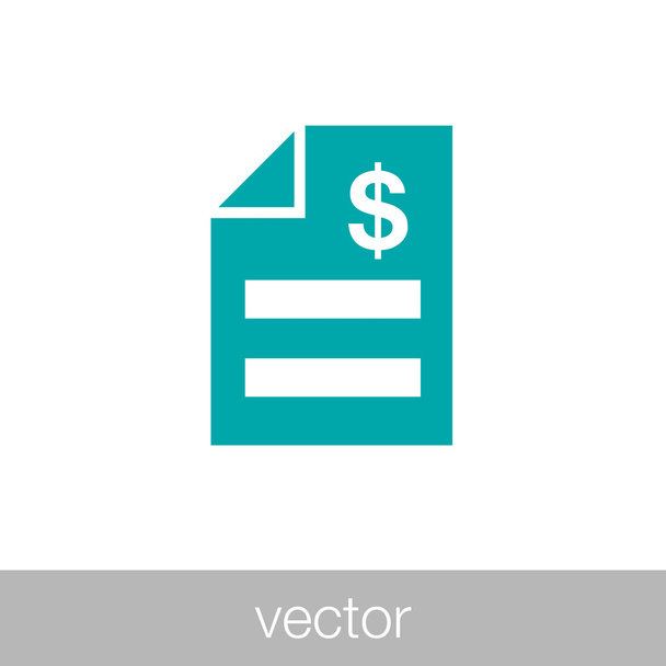 concept de facture. icône de facture
 - Vecteur, image