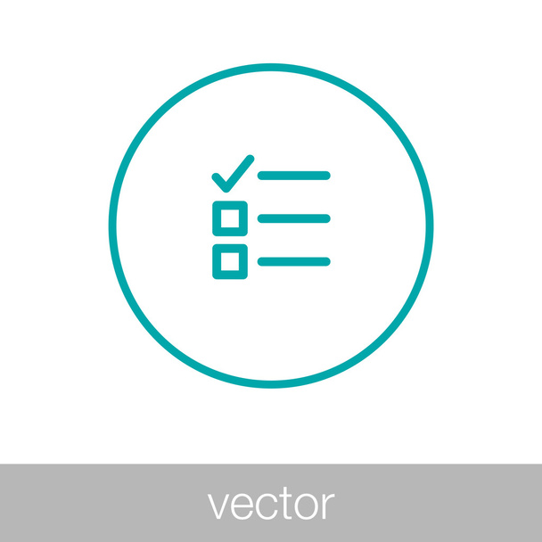 Ilustração de estoque - Ícone da lista de tarefas - ícone da lista de verificação
 - Vetor, Imagem