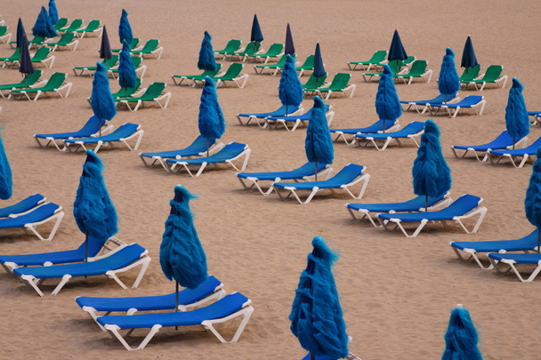Beach deck-chairs - Photo, Image