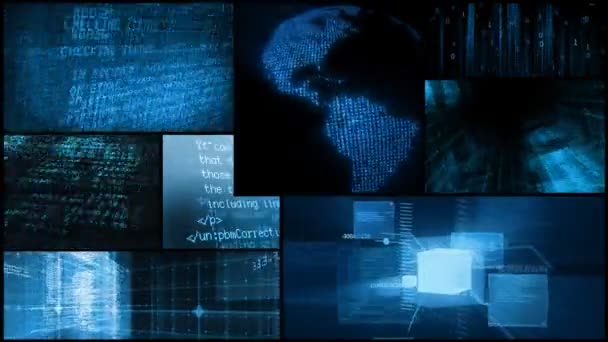 Digitális adathálózat Global Technology Montage - Felvétel, videó