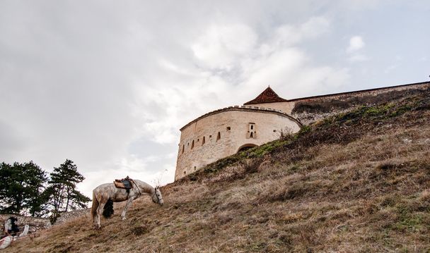 castelo rasnov na Romênia
 - Foto, Imagem