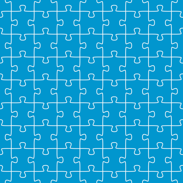 sem emenda puzzle fundo azul
 - Vetor, Imagem