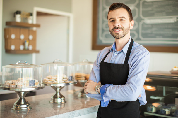 business owner wearing an apron - Photo, Image